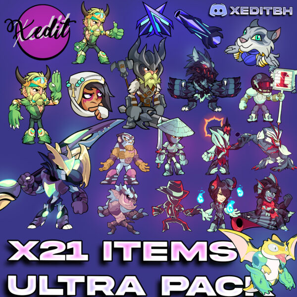 Brawlhalla 21 items | All in 1 Pack CCV2, V6 Colors (Skins, Emote, Title, Avatar, Emoji)